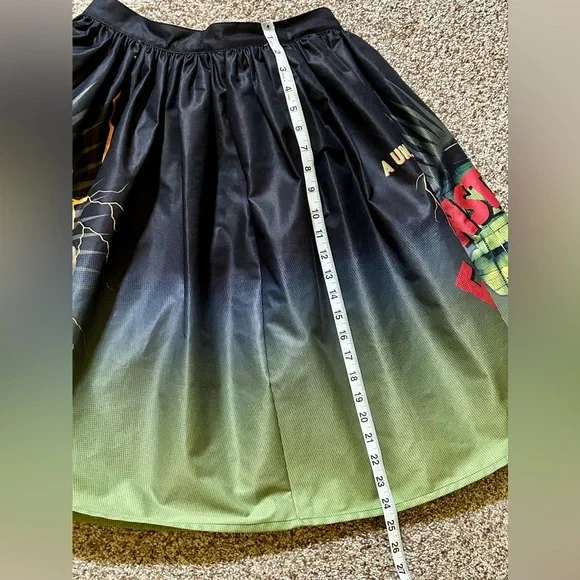 Unique Vintage x Frankenstein Skirt Universal Monsters Psychobilly Rockabilly - Picture 7 of 7